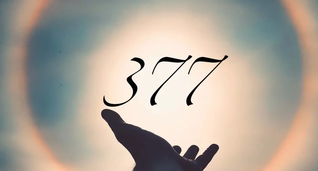 Angel number 377 meaning