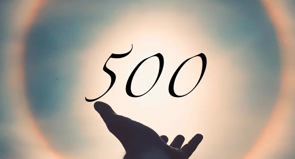 Angel number 500 meaning