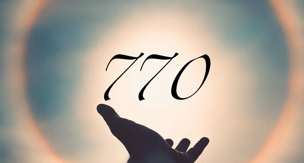 Angel number 770 meaning